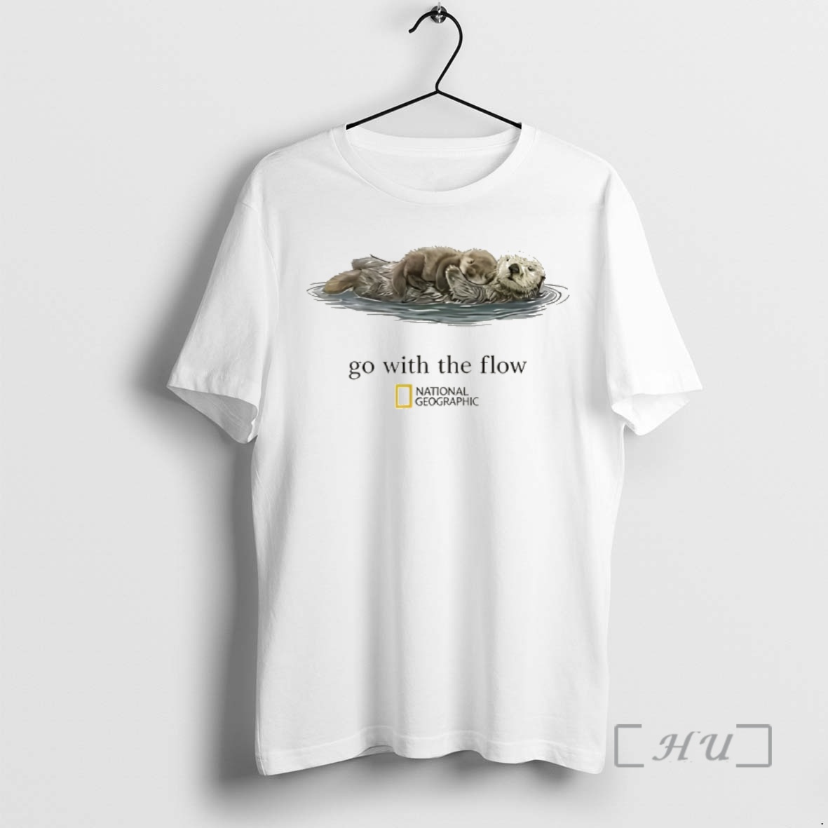 Officials National Geographic Go With The Flow Otter Premium T Shirts Sweater Hoodie