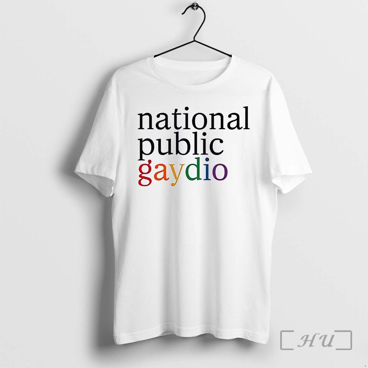 Officials National Public Gaydio Lgbtq Pride Rainbow Npr Parody Funny Pride Month 2026 White Premium T Shirts Sweater Hoodie
