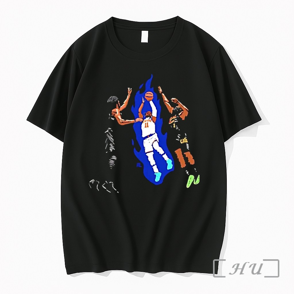 Officials New York 11 Basketball Player Blue Flames Premium T Shirts Sweater Hoodie