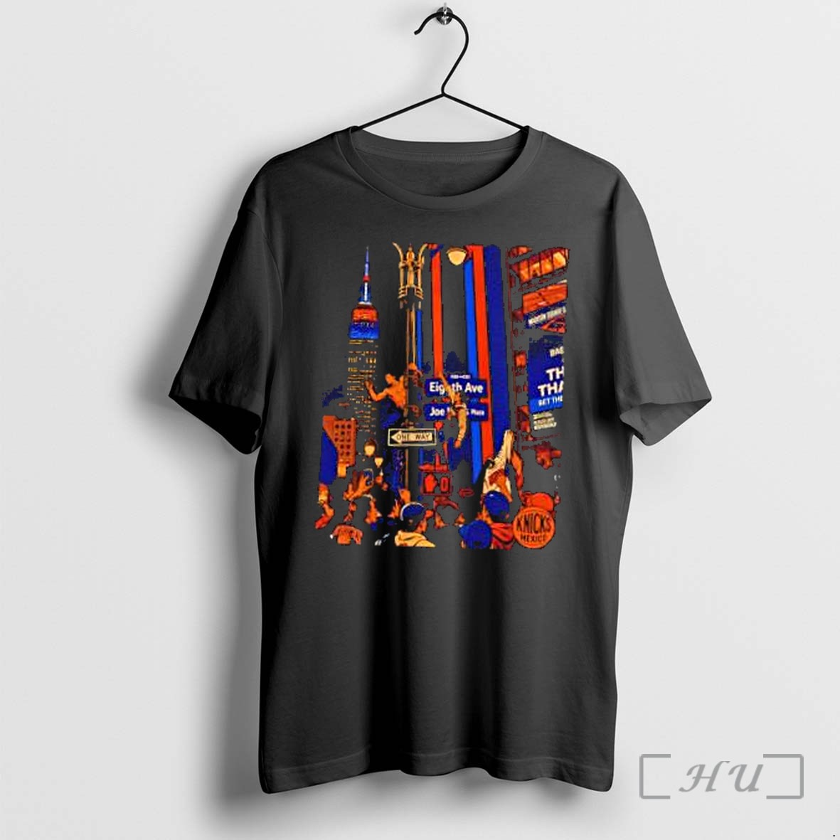 Officials New York Knicks Empire State Building Street Celebration Comic Premium T Shirts Sweater Hoodie