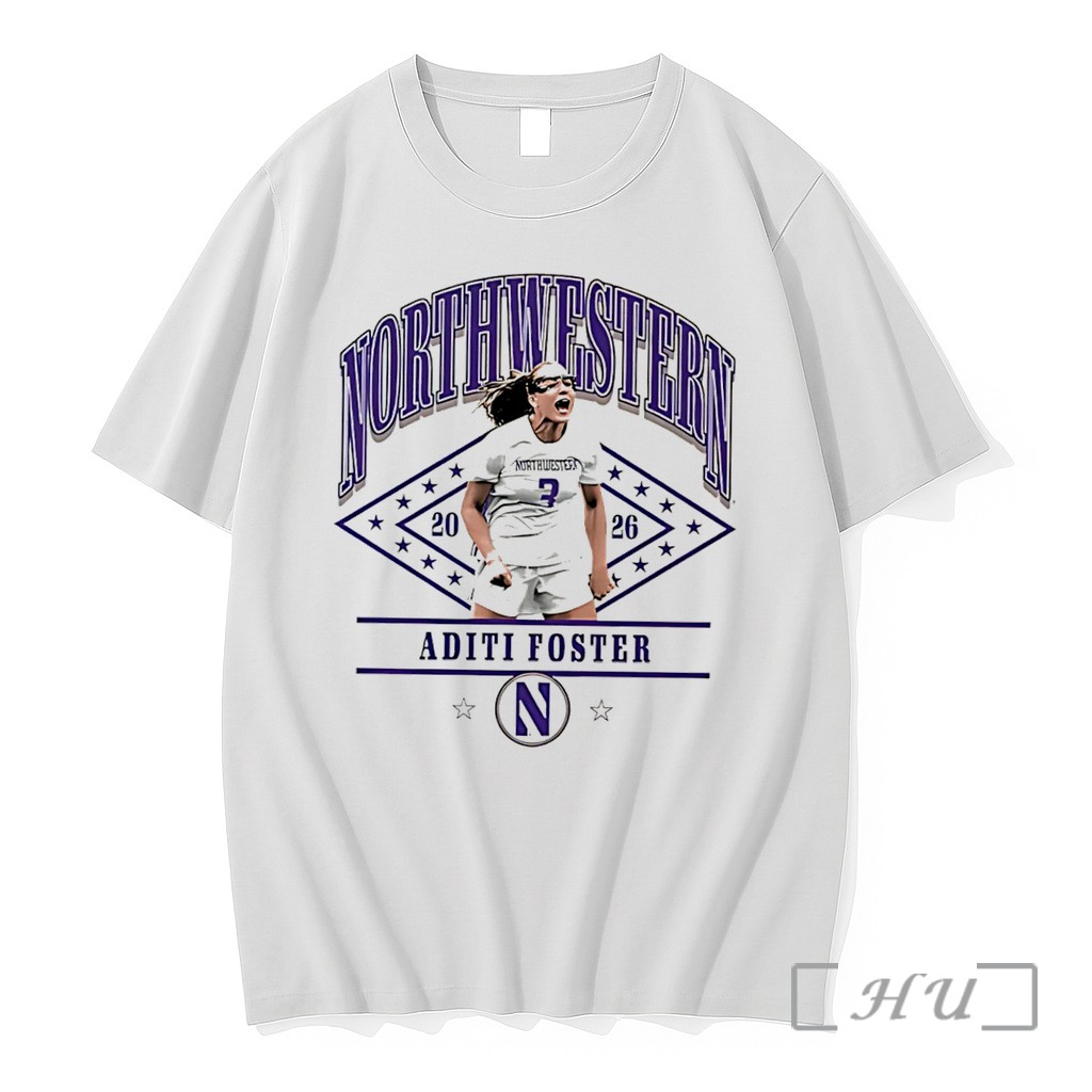 Officials Northwestern University Womens Lacrosse 2026 Aditi Foster Tee Premium T Shirts Sweater Hoodie