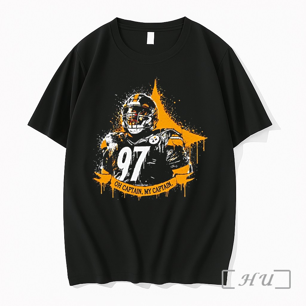 Officials Oh Captain My Captain Cameron Heyward 97 Pittsburgh Steelers Football 2026 Premium T Shirts Sweater Hoodie