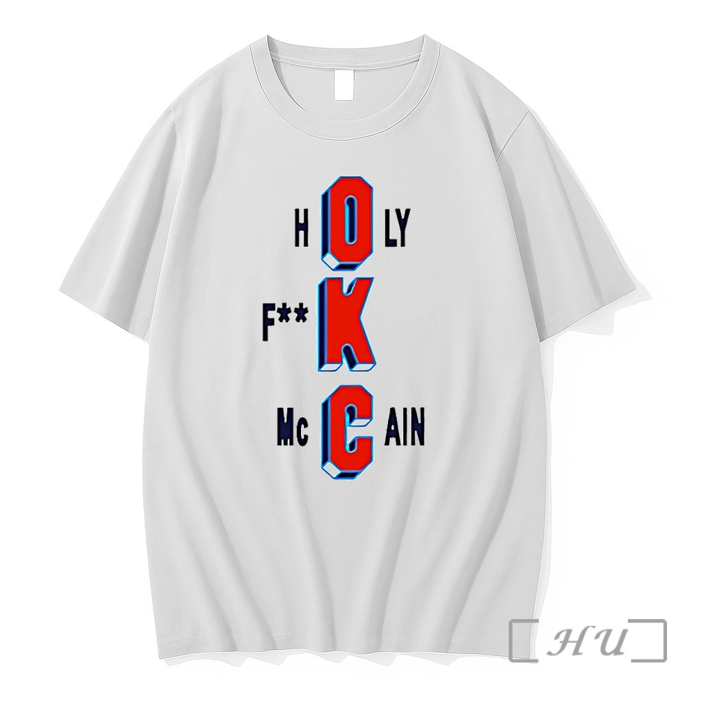 Officials Oklahoma City Thunder Holy Fuck Mccain Basketball Nba Playoffs Premium T Shirts Sweater Hoodie