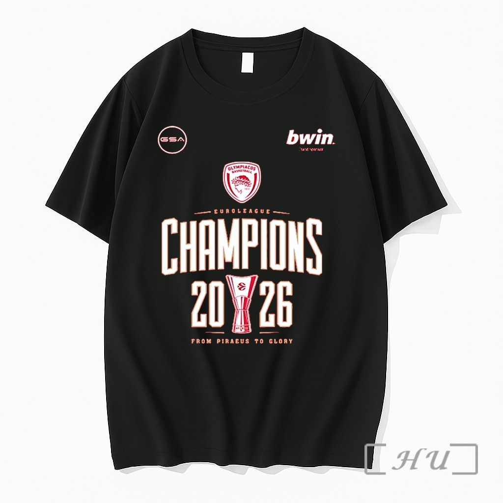 Officials Olympiacos B C Gsa Euroleague Champions 2026 1 Premium T Shirts Sweater Hoodie