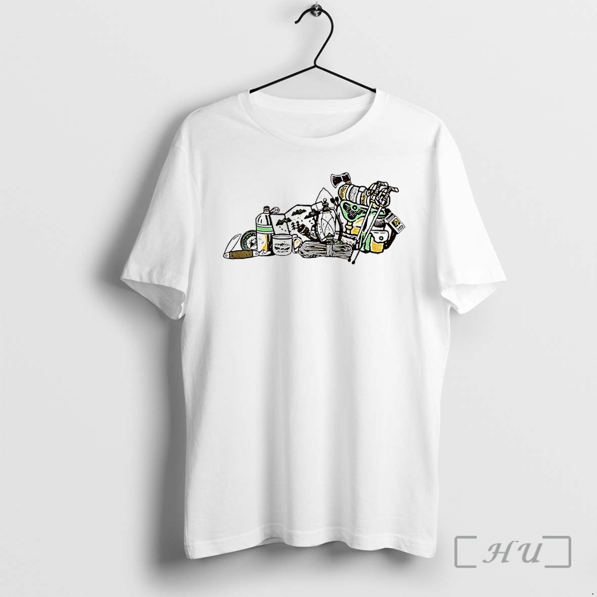 Officials Outdoor Adventure Camping Hiking Gear Illustration Premium T Shirts Sweater Hoodie