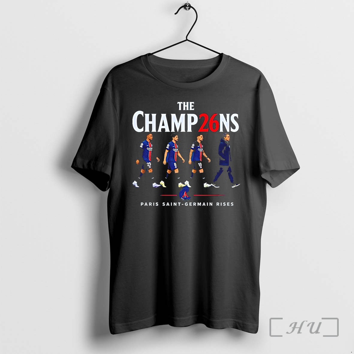 Officials Paris Saint Germain Rises Champions 2026 Abbey Road Premium T Shirts Sweater Hoodie