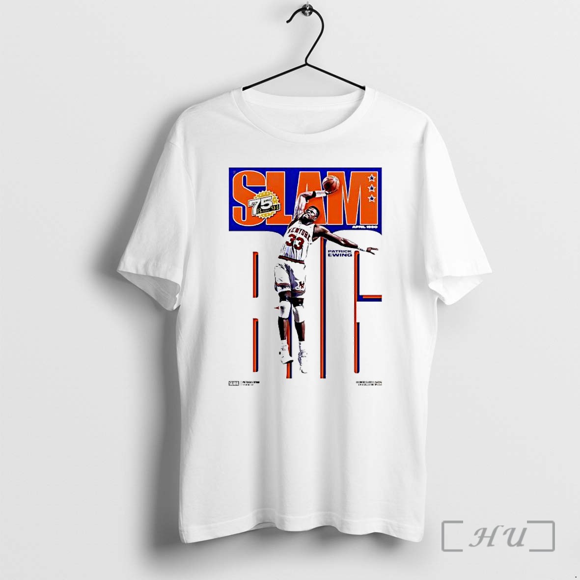 Officials Patrick Ewing New York Knicks Slam 75 Before 94 1990 Hardwood Classics Cover Collection Premium T Shirts Sweater Hoodie