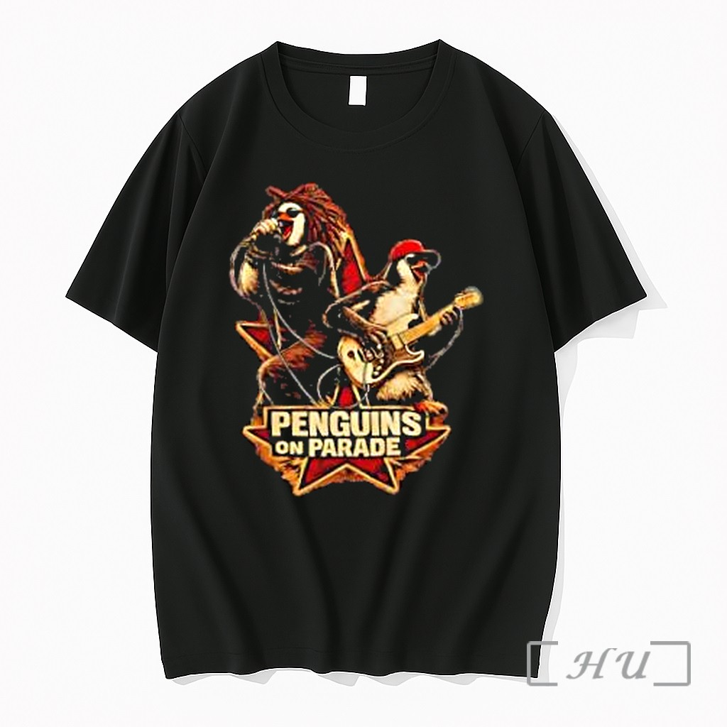 Officials Penguins On Parade Rock Penguin Premium T Shirts Sweater Hoodie