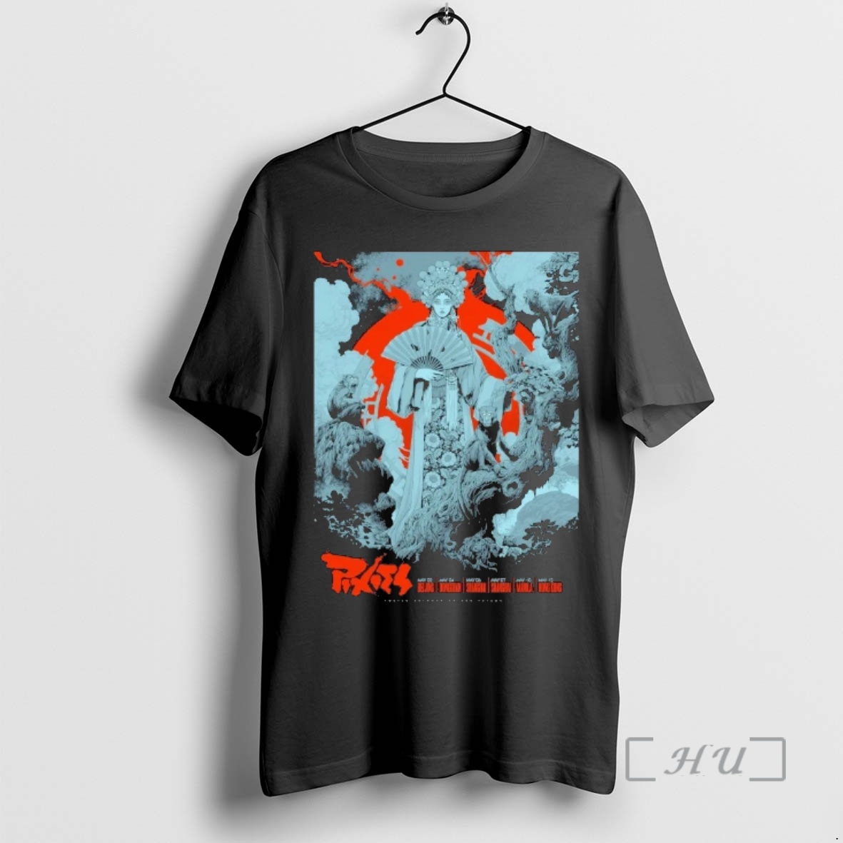 Officials Pixies P40 Asia Tour 2026 Artwork By Ken Taylor 00 Premium T Shirts Sweater Hoodie