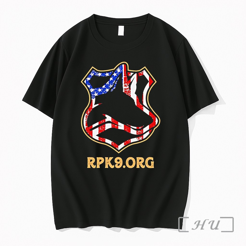 Officials Police K9 Dog Rpk9 Org American Flag Shield Premium T Shirts Sweater Hoodie