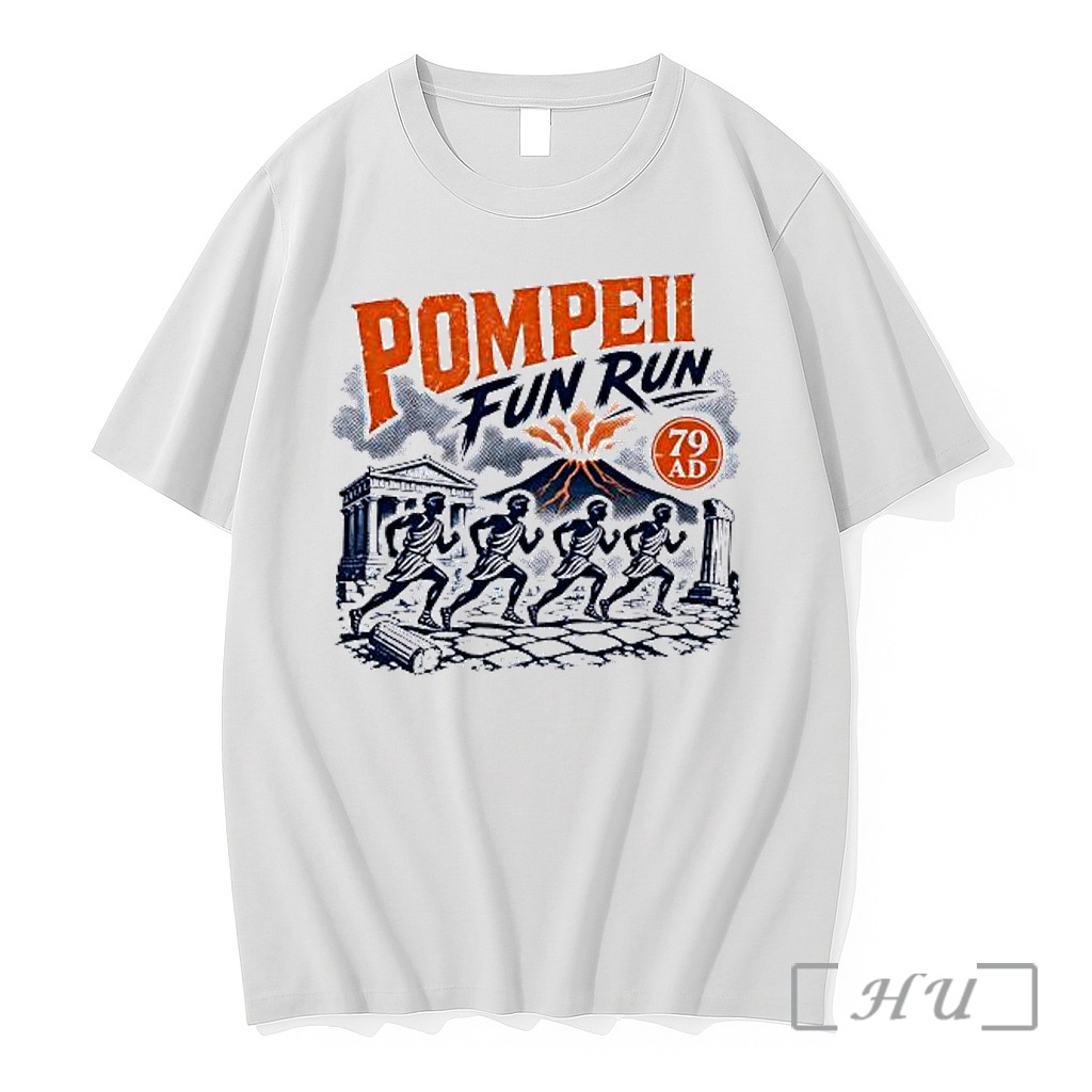 Officials Pompeii Fun Run 79 Ad Mount Vesuvius Roman Premium T Shirts Sweater Hoodie