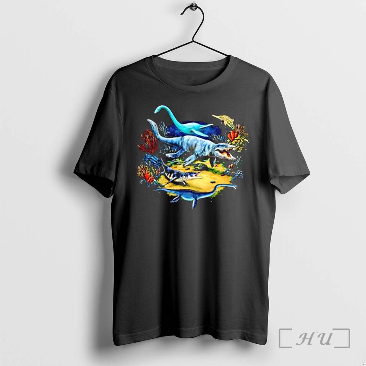 Officials Prehistoric Ocean Mosasaur Plesiosaur Ichthyosaur Ancient Marine Creatures Premium T Shirts Sweater Hoodie