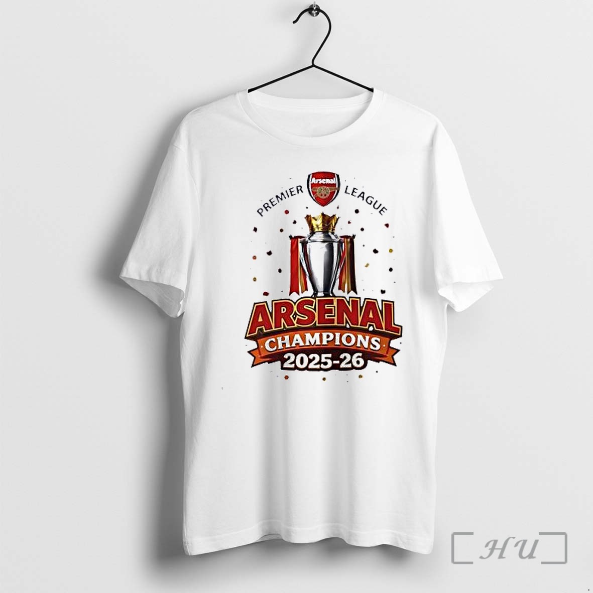 Officials Premier League Arsenal Champions 2025 26 Premium T Shirts Sweater Hoodie