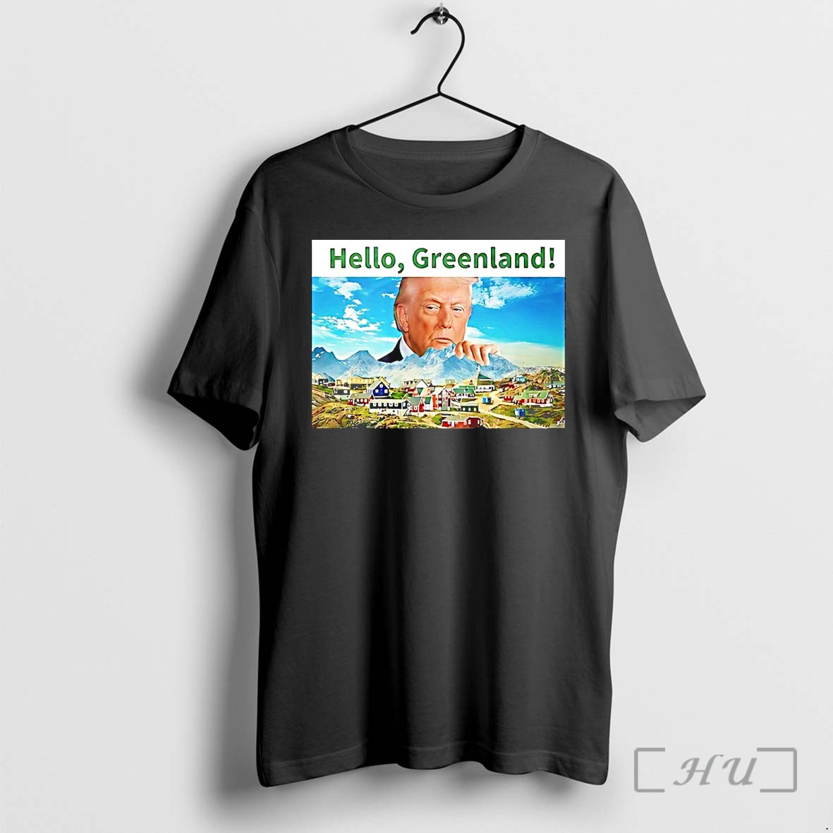 Officials President Trump Hello Greenland Premium T Shirts Sweater Hoodie