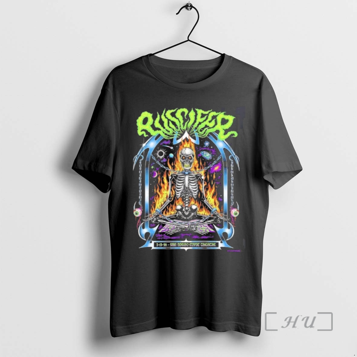 Officials Puscifer San Diego 2026 Gig At San Diego Civic Theatre On May 13 2026 Flaming Skull Art Premium T Shirts Sweater Hoodie