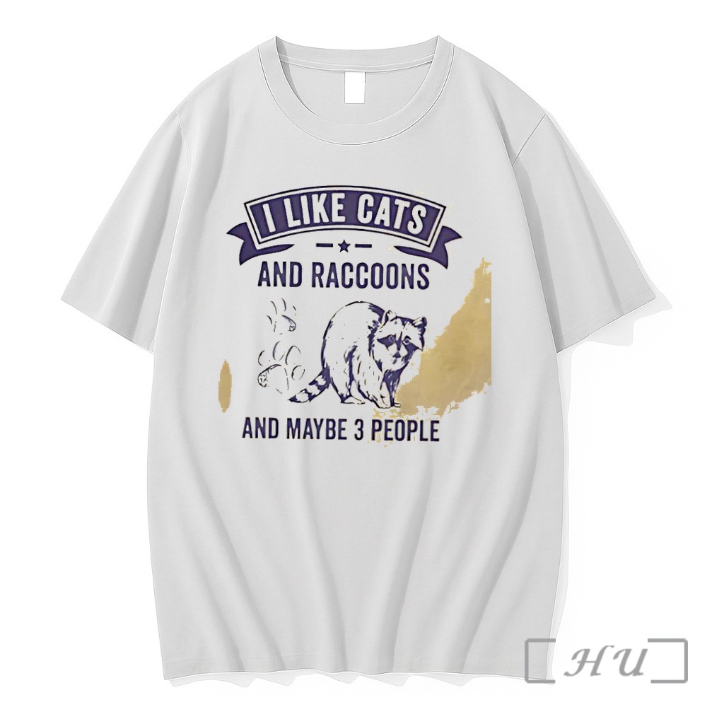 Officials Raccoon I Like Cats And Raccoons And Maybe 3 People Premium T Shirts Sweater Hoodie