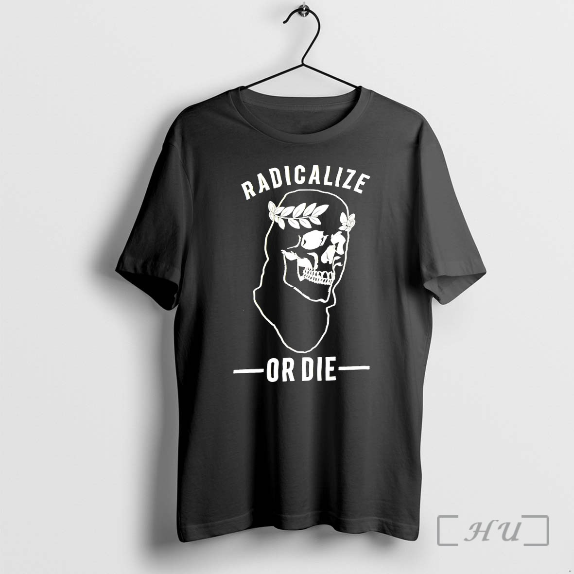 Officials Radicalize Or Die Skull With Laurel Wreath Premium T Shirts Sweater Hoodie