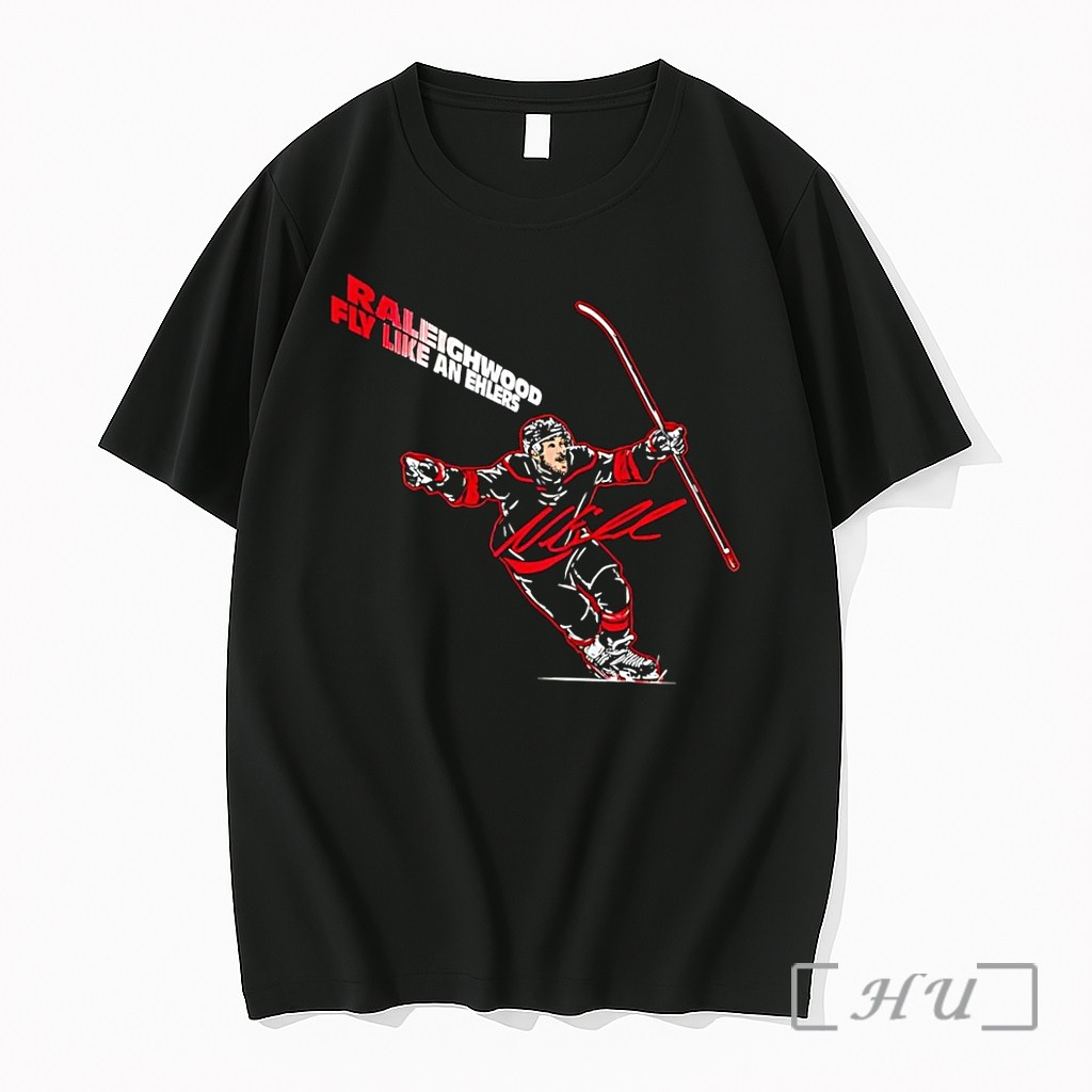 Officials Raleighwood Fly Like An Ehlers Hockey Black Premium T Shirts Sweater Hoodie