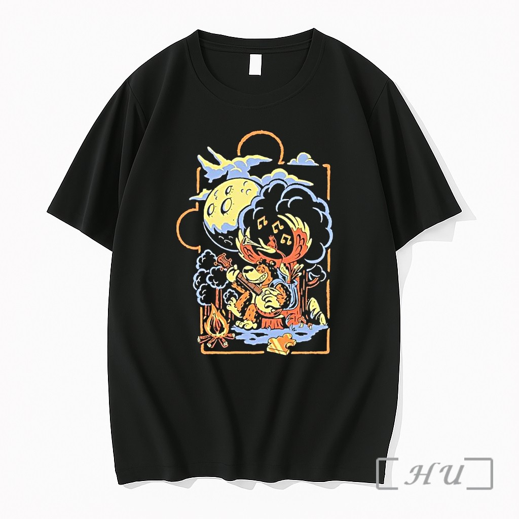 Officials Retro Banjo Kazooie Bear Banjo Music Campfire Premium T Shirts Sweater Hoodie