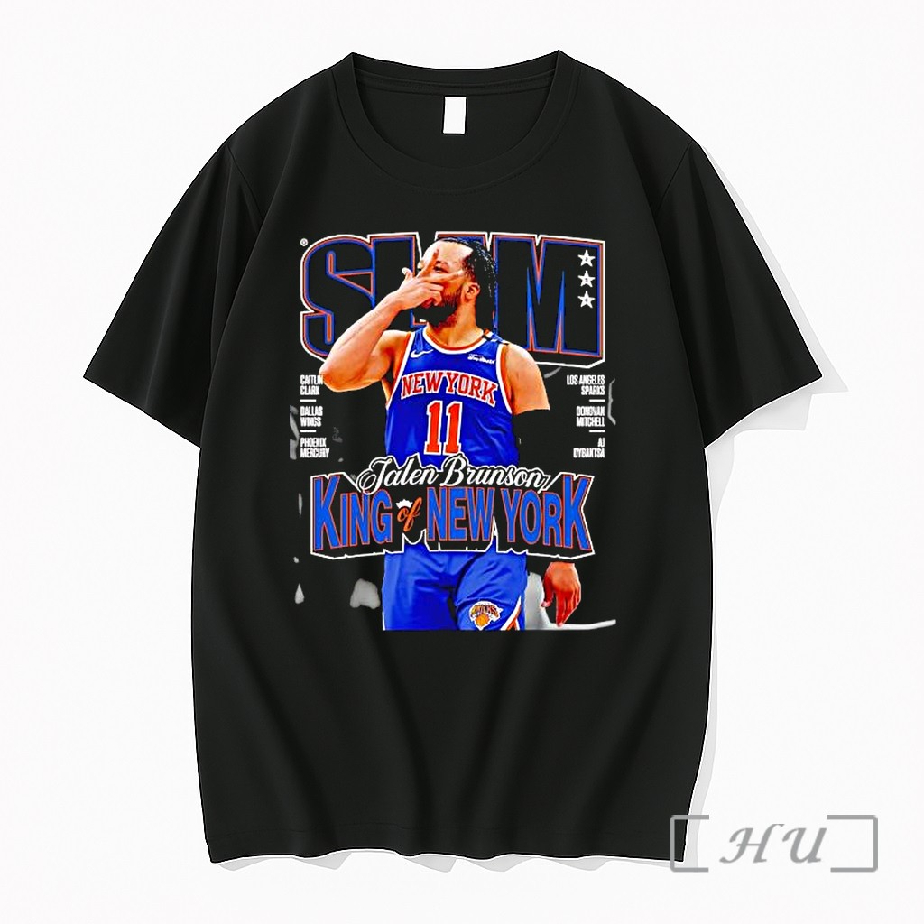 Officials Slam Magazine Jalen Brunson King Of New York Knicks Premium T Shirts Sweater Hoodie