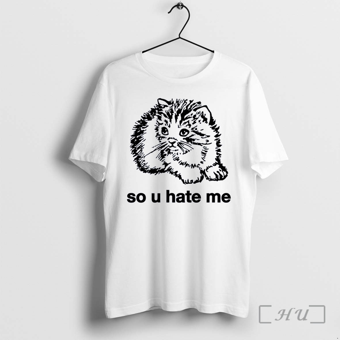 Officials Sad Fluffy Kitten So U Hate Me White Premium T Shirts Sweater Hoodie