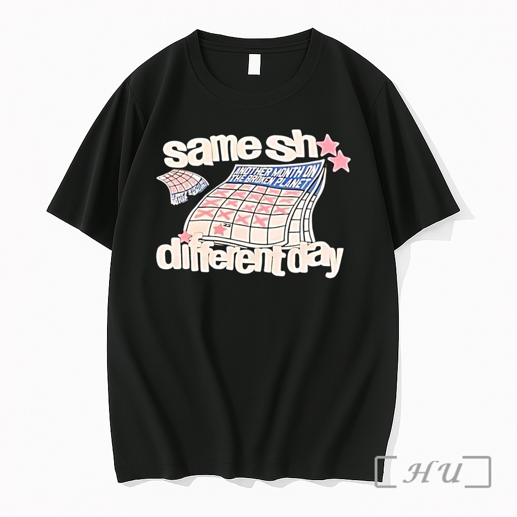 Officials Same Sh Different Day Broken Planet Calendar Black Premium T Shirts Sweater Hoodie