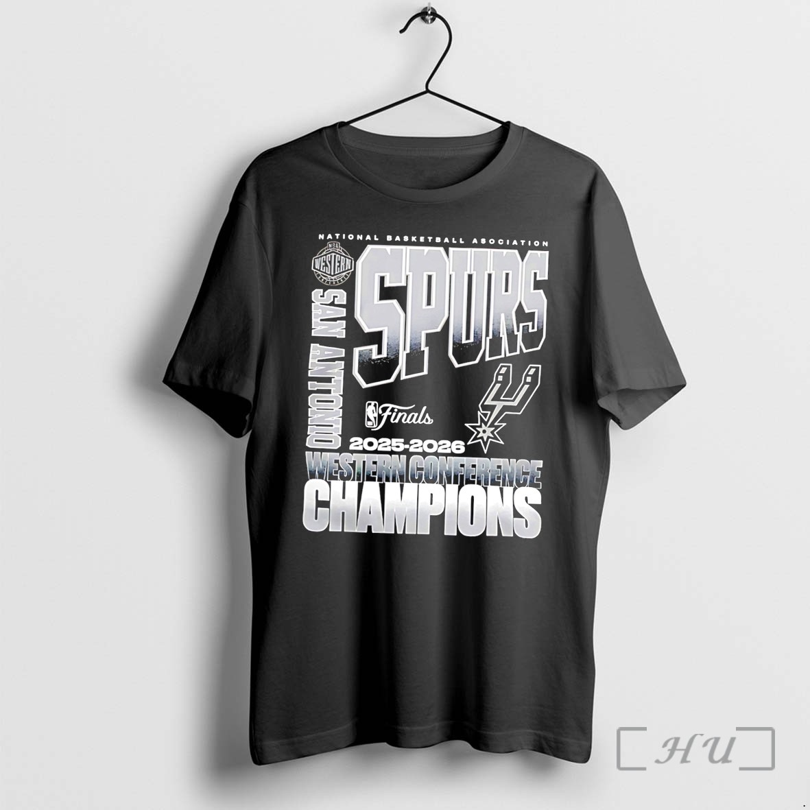 Officials San Antonio Spurs 2026 Nba Western Conference Champions Stacked Block Tee Premium T Shirts Sweater Hoodie