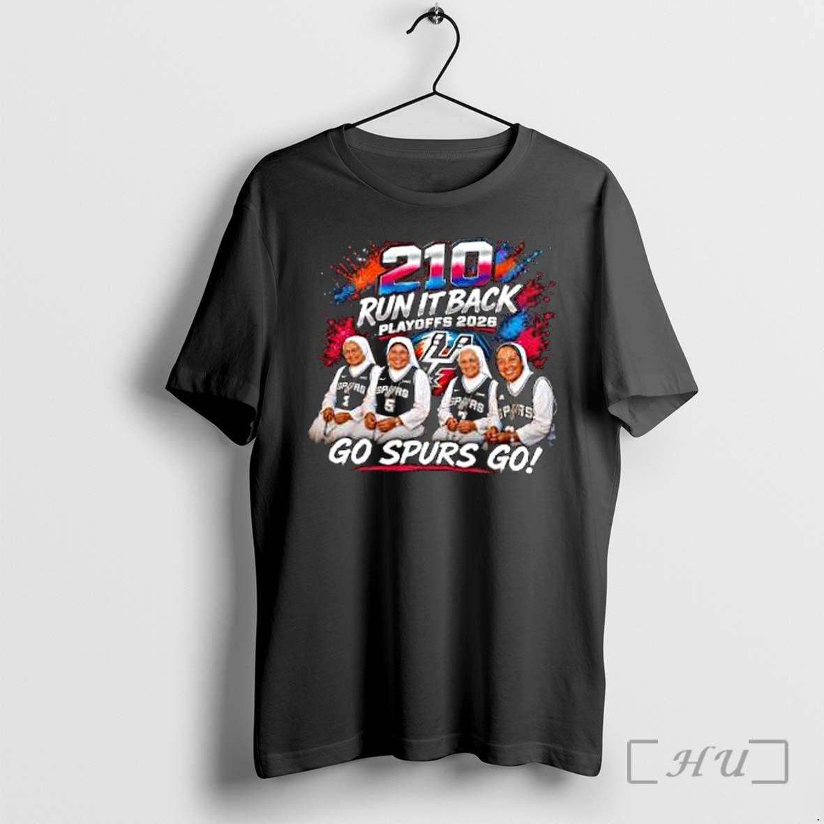 Officials San Antonio Spurs 210 Run It Back Playoffs 2026 Premium T Shirts Sweater Hoodie