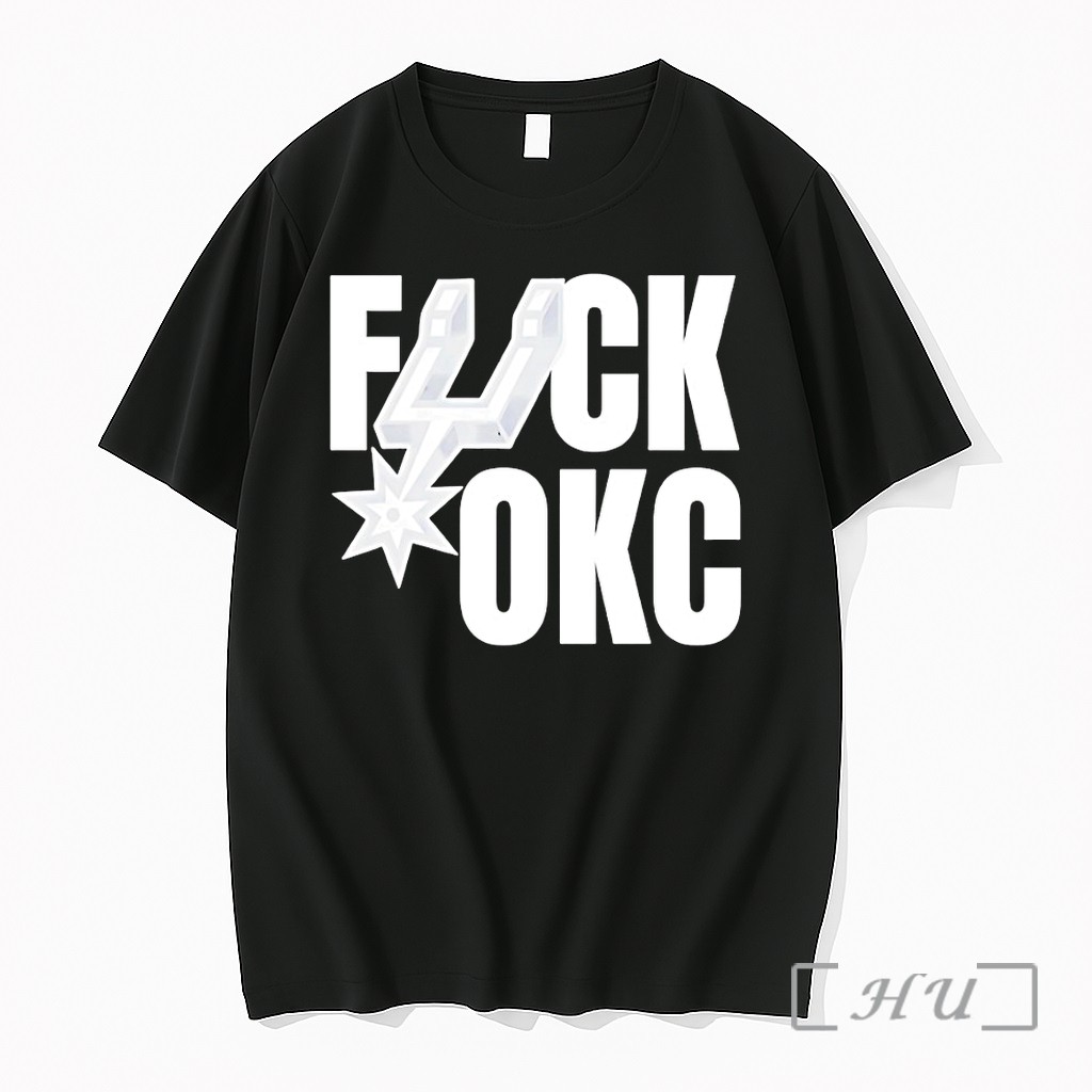 Officials San Antonio Spurs Basketball Fuck Okc Nba Playoffs Premium T Shirts Sweater Hoodie