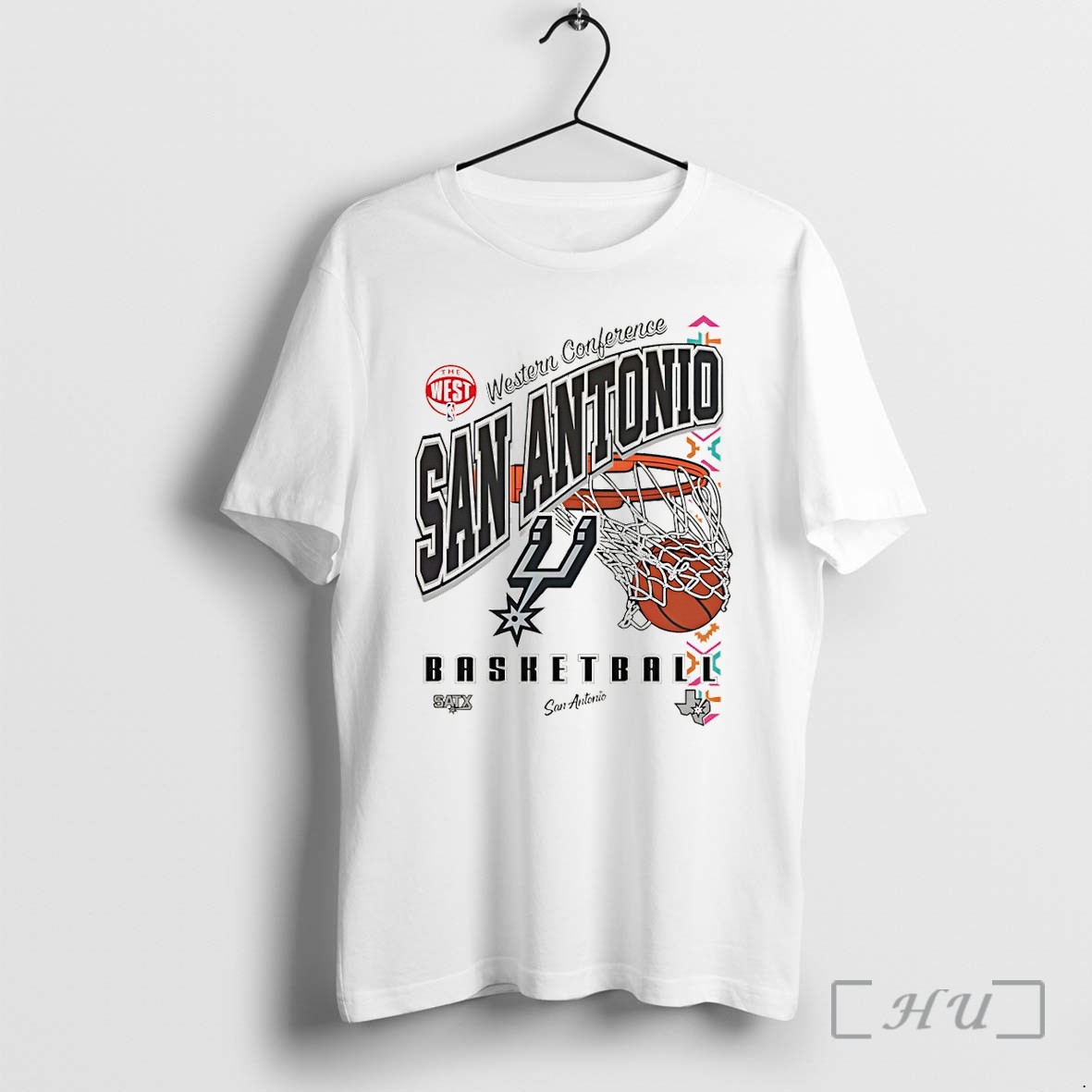Officials San Antonio Spurs Basketball New Era Western Conference 2026 Premium T Shirts Sweater Hoodie