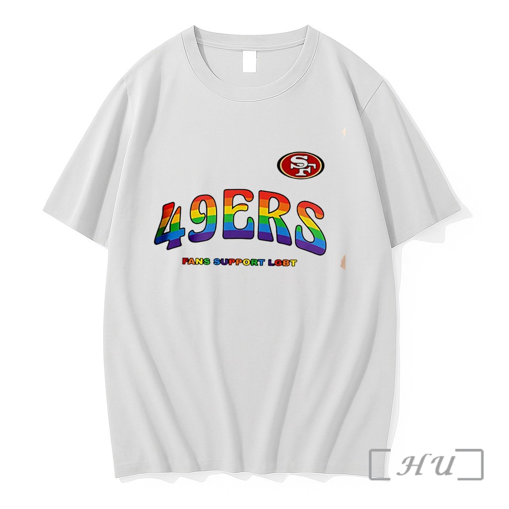 Officials San Francisco 49ers Fans Support Lgbt Pride Month Tee Premium T Shirts Sweater Hoodie