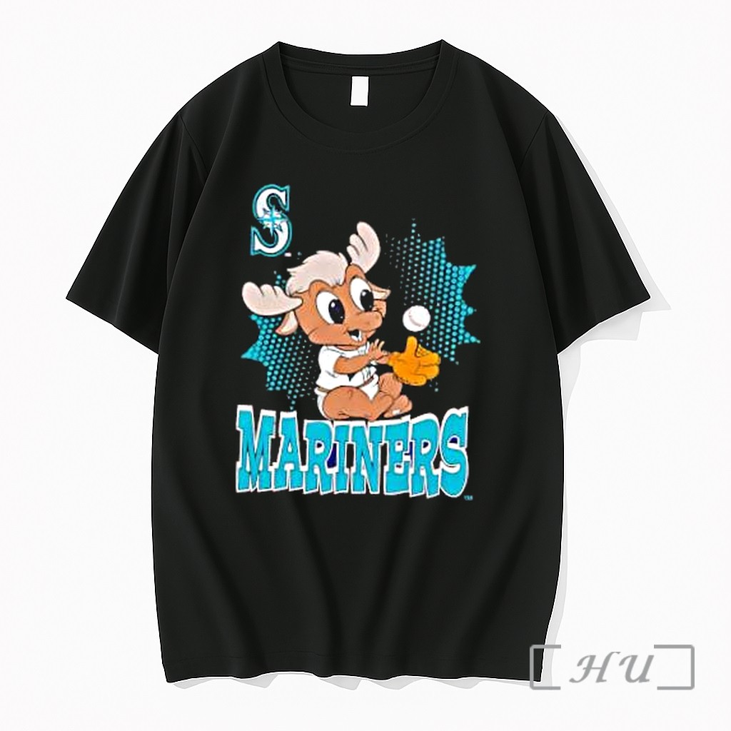 Officials Seattle Mariners Mlb Baby Mariner Moose Premium T Shirts Sweater Hoodie