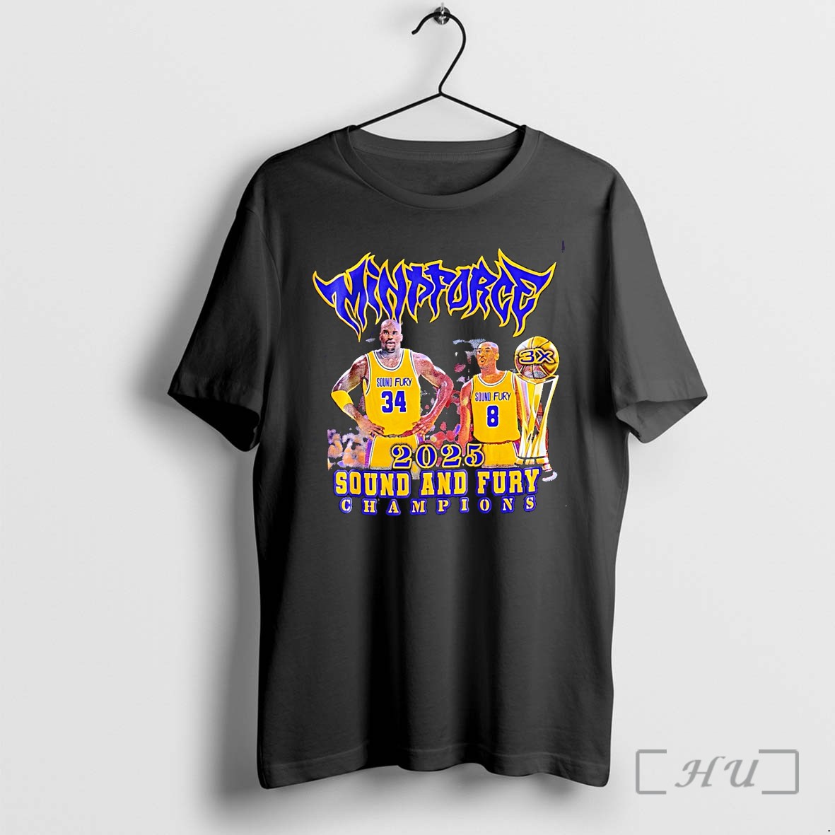 Officials Shaquille Oneal And Kobe Bryant Sound And Fury Los Angeles Lakers Basketball Champions Premium T Shirts Sweater Hoodie