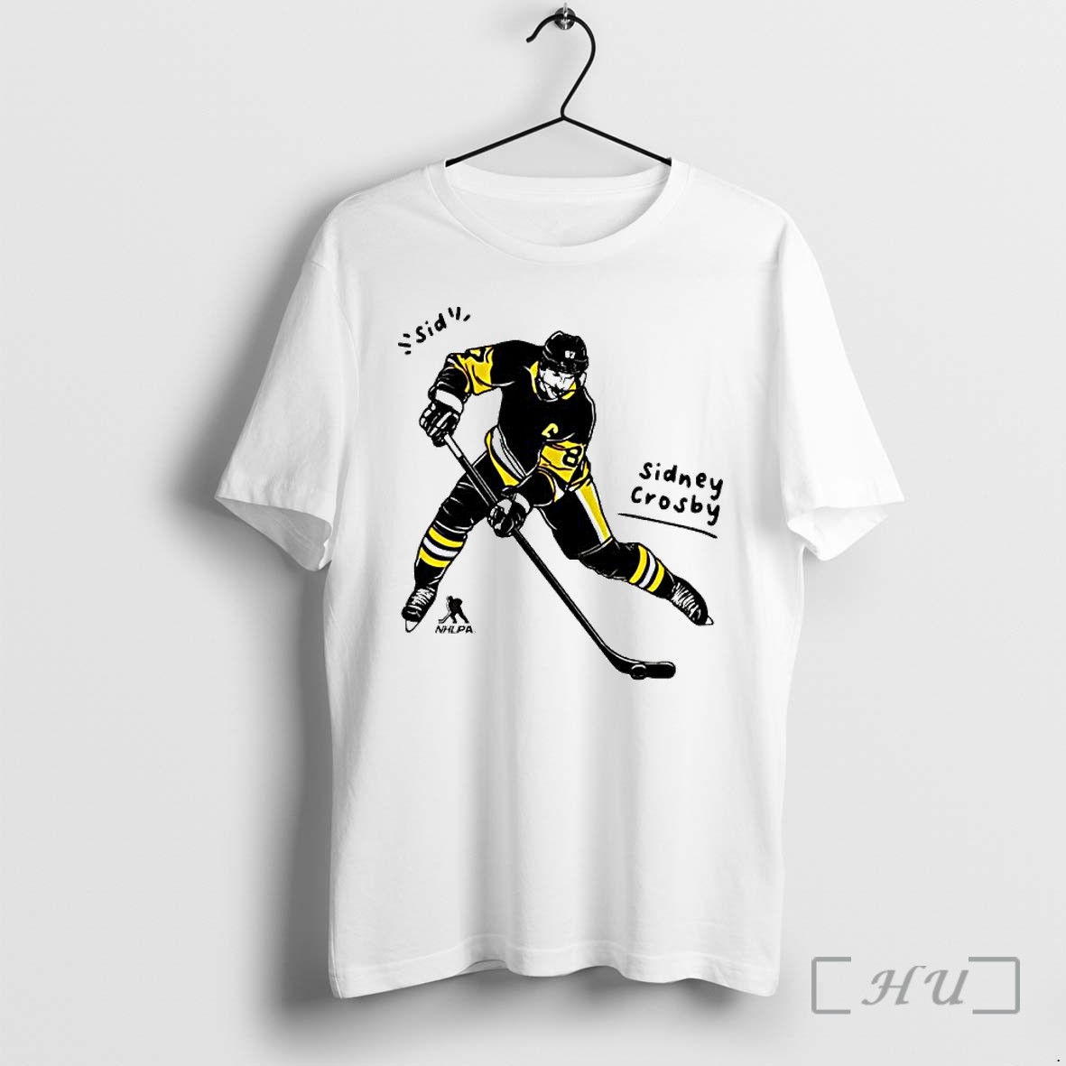 Officials Sidney Crosby Pittsburgh Penguins Hockey Sid 87 Player Illustration Premium T Shirts Sweater Hoodie