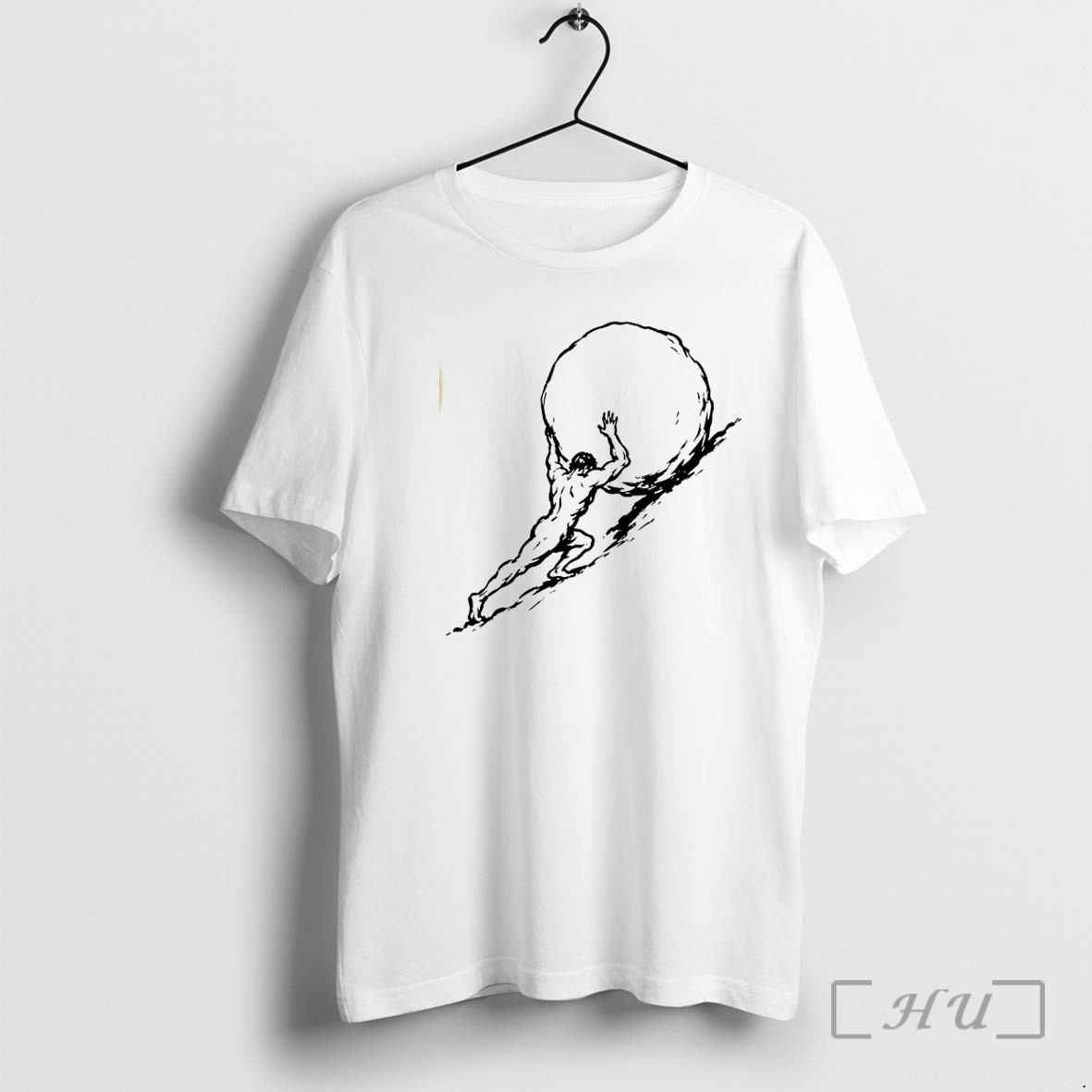 Officials Sisyphus Pushing Boulder Sketch Premium T Shirts Sweater Hoodie