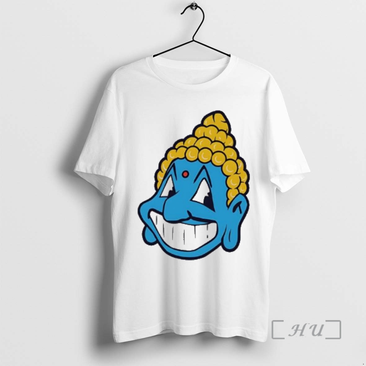 Officials Smiling Blue Buddha Cartoon Mascot Premium T Shirts Sweater Hoodie