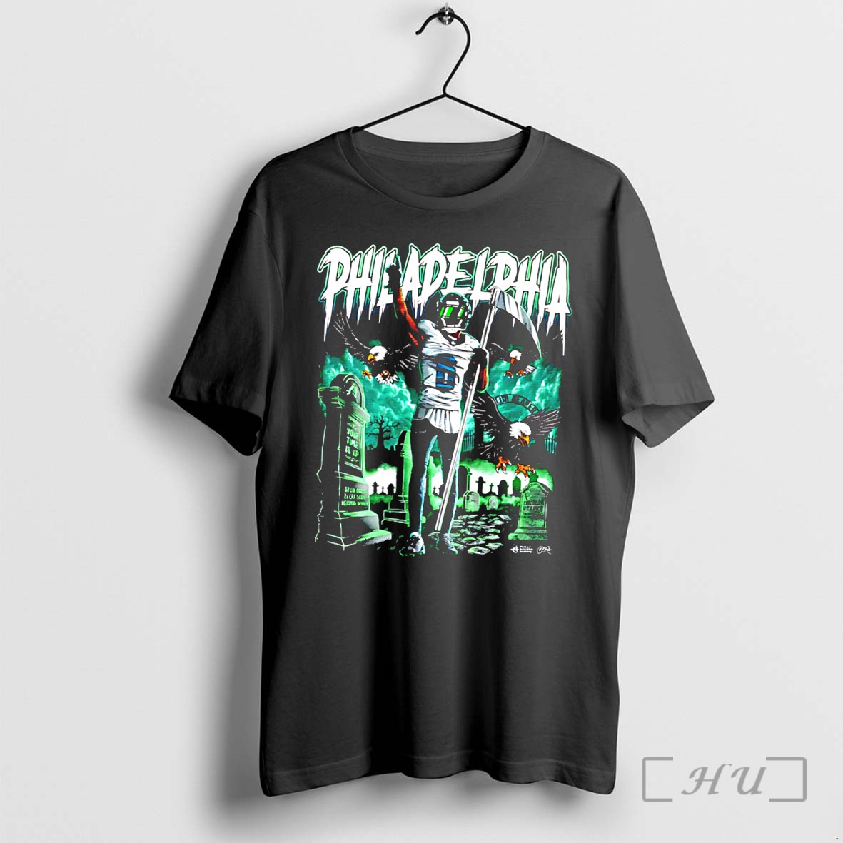 Officials Smitty Graveyard Philadelphia Eagles Death Eagle Tee Premium T Shirts Sweater Hoodie