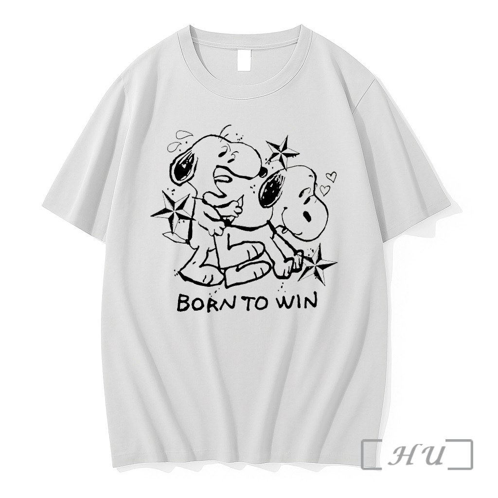 Officials Snoopy Born To Win Stars Hearts Premium T Shirts Sweater Hoodie
