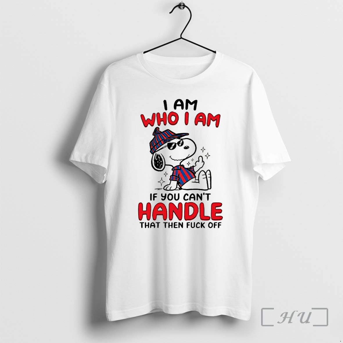 Officials Snoopy I Am Who I Am Middle Finger Premium T Shirts Sweater Hoodie