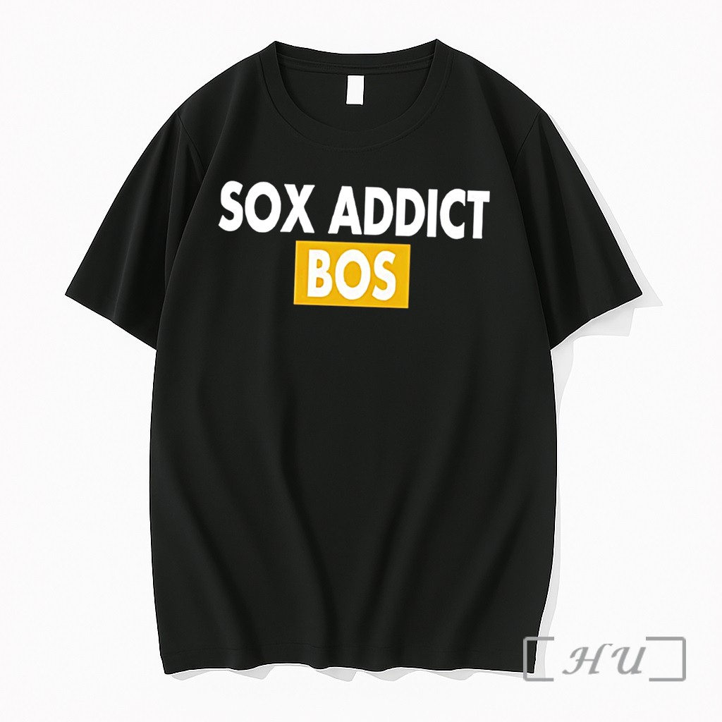 Officials Sox Addict Bos Text Tee Premium T Shirts Sweater Hoodie