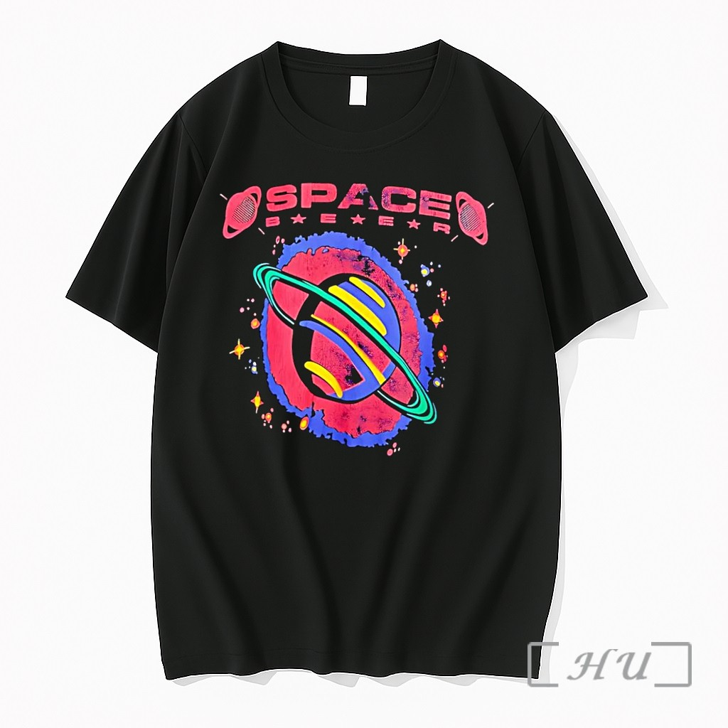 Officials Space Baer Retro Saturn Planet Cosmic Stars Aesthetic Universe Future Exploration 2026 Black Premium T Shirts Sweater Hoodie