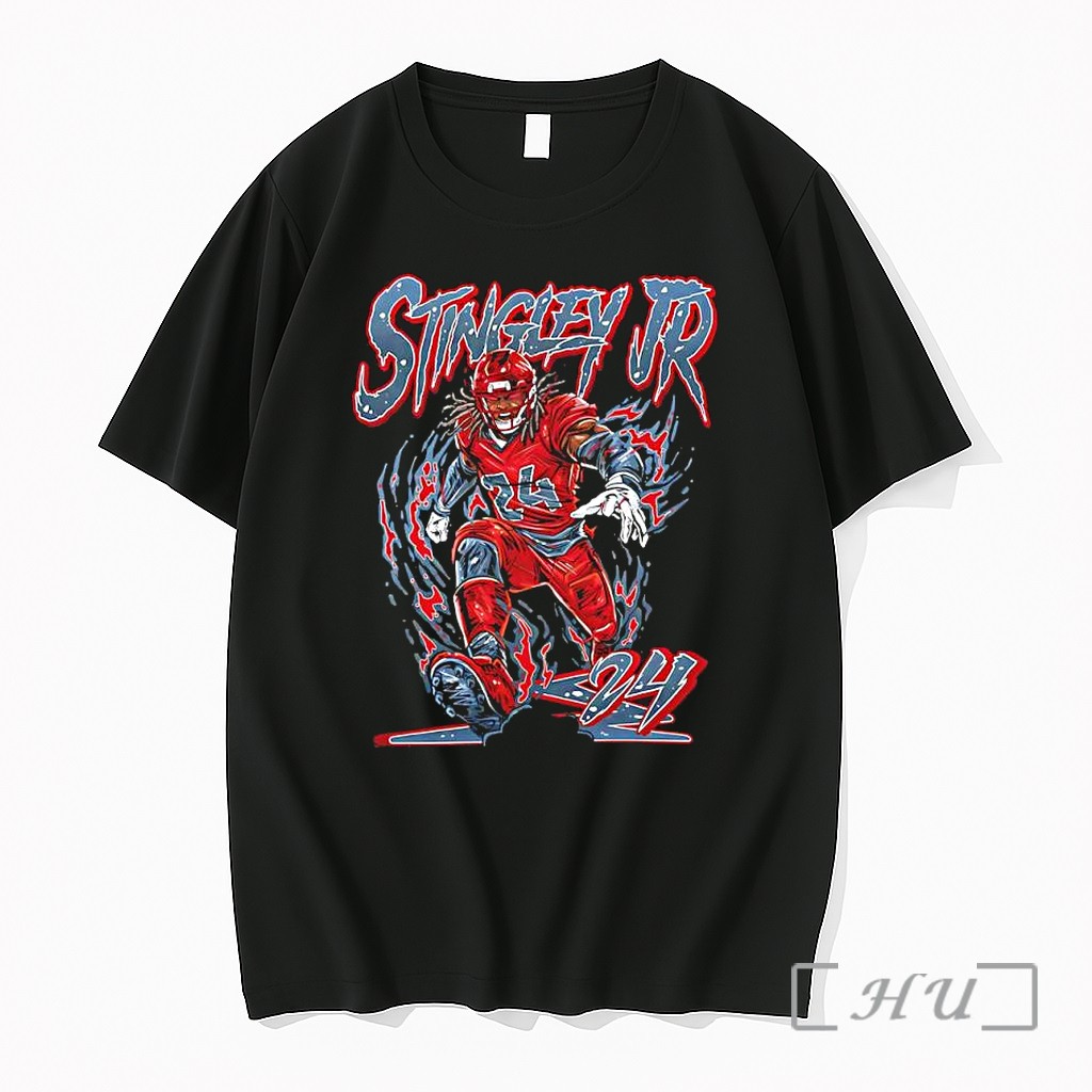Officials Stingley Jr 24 Houston Texans Football Player Premium T Shirts Sweater Hoodie