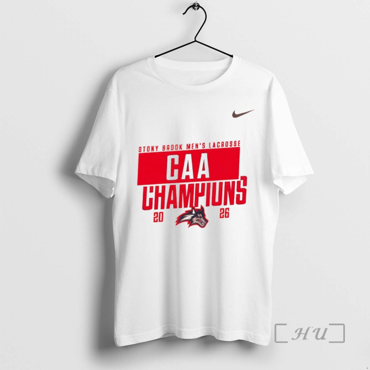 Officials Stony Brook Seawolves Mens Lacrosse 2026 Caa Champions Nike Logo Premium T Shirts Sweater Hoodie