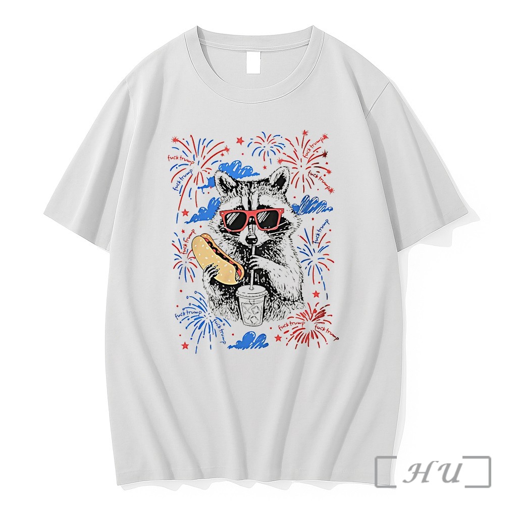 Officials Subtle F Trump Raccoon Fourth Of July Anti Trump Premium T Shirts Sweater Hoodie