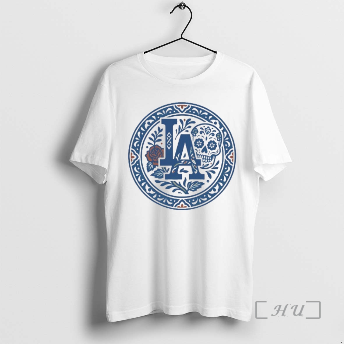 Officials Sugar Skull Heritage Los Angeles Dodgers Premium T Shirts Sweater Hoodie