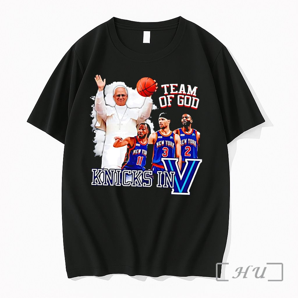 Officials Team Of God Knicks In V Villanova Black Premium T Shirts Sweater Hoodie
