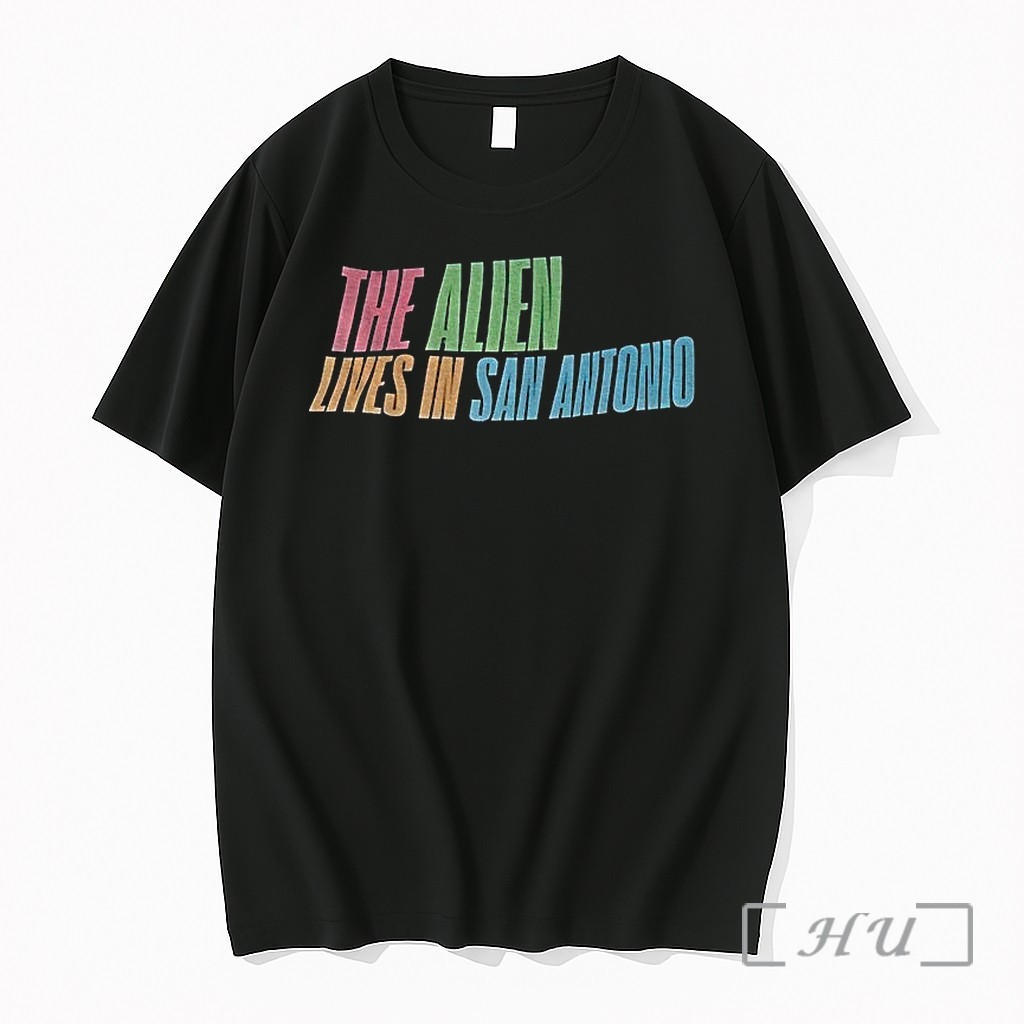 Officials The Alien Lives In San Antonio Spurs Basketball Vintage Premium T Shirts Sweater Hoodie