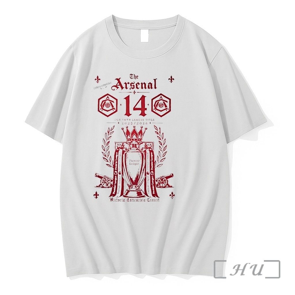 Officials The Arsenal 14 Our 14th League Title 2025 2026 Premier League Victoria Premium T Shirts Sweater Hoodie