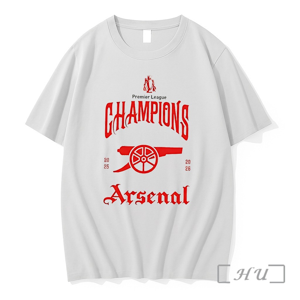 Officials The Gunners Arsenal Premier League Champions 2025 26 Premium T Shirts Sweater Hoodie