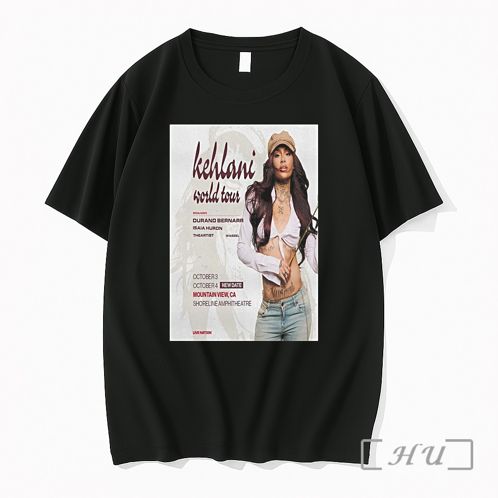 Officials The Kehlani World Tour 2026 Shoreline Amphitheatre Mountain View California 1 Premium T Shirts Sweater Hoodie